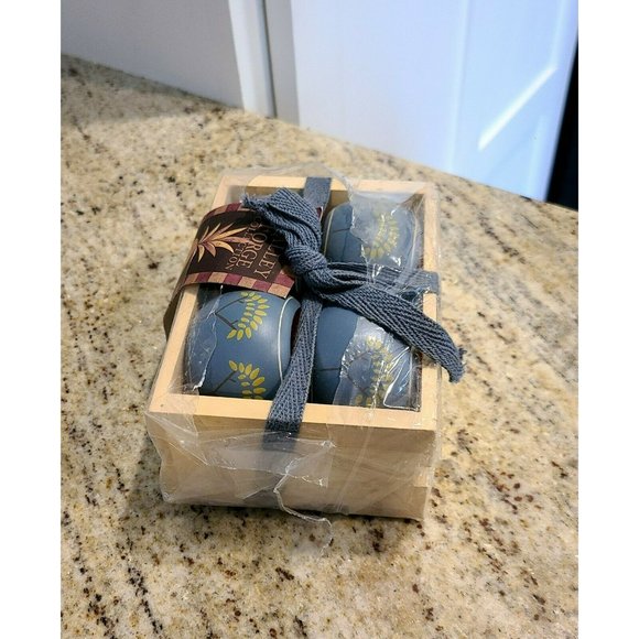 Warren Kimble Home Sweet Home Valley Forge Wooden Napkin Rings Set of 4 NIP - Picture 2 of 10